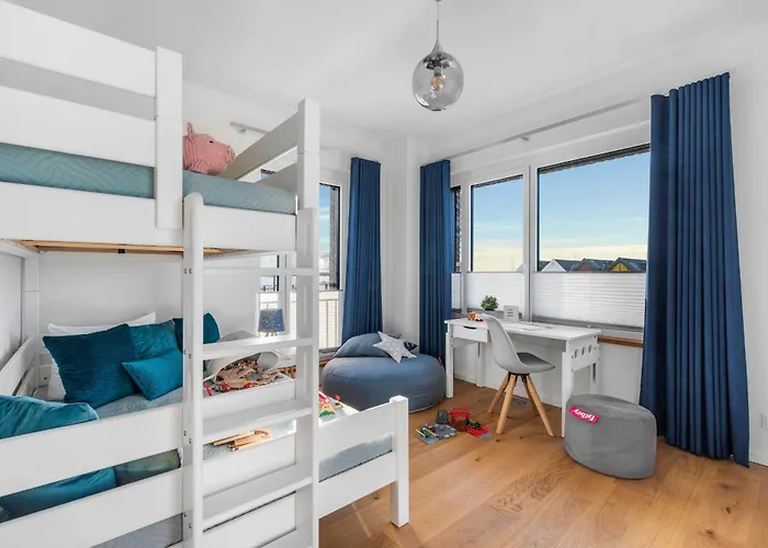 King Erste Lage, Dachterrasse, Meerblick, Carport, Kamin, Sauna, Terrasse, Aussenrolllaeden Vakantiehuis