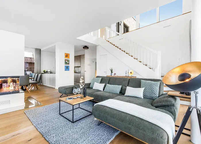 Vakantiehuis King Erste Lage, Dachterrasse, Meerblick, Carport, Kamin, Sauna, Terrasse, Aussenrolllaeden *